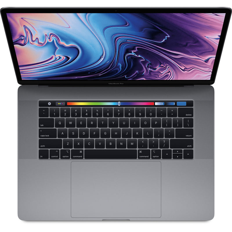 Apple macbook pro 15-inch (2018) core i9 black – front view – Refurbished UAE – Renewed.ae