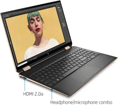 HP Spectre x360 15 Core i7 - 8th Gen 4K – front view – Refurbished UAE – Renewed.ae