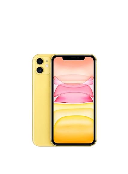Apple iphone 11 yellow – back view – Refurbished UAE – Renewed.ae