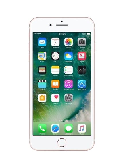 Apple iphone 7 plus rose gold – front view – Refurbished UAE – Renewed.ae