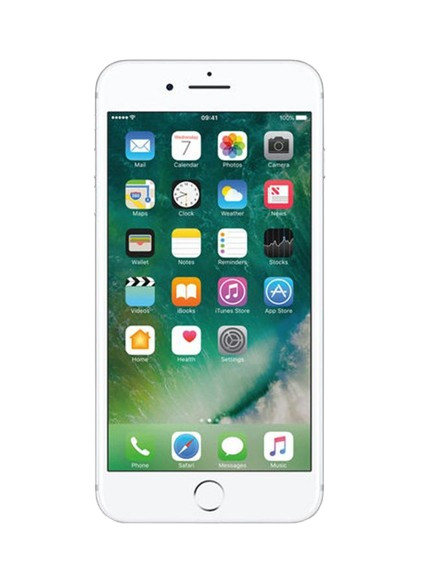 Apple iphone 7 plus silver – front view – Refurbished UAE – Renewed.ae