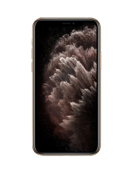 Apple iphone 11 pro max gold – front view – Refurbished UAE – Renewed.ae