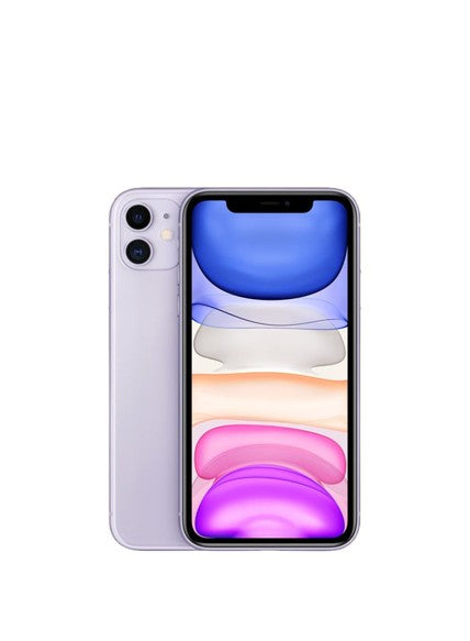 Apple iphone 11 purple – back view – Refurbished UAE – Renewed.ae
