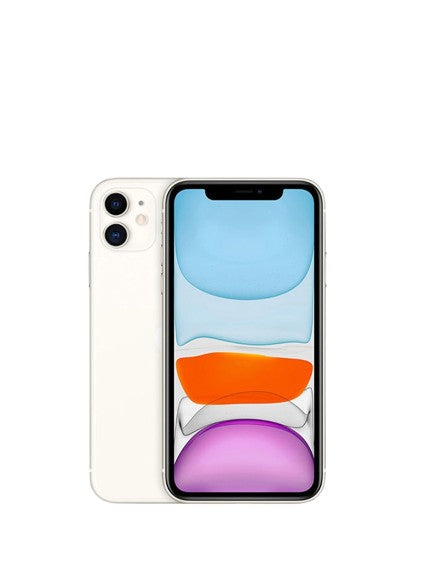 Apple iphone 11 white – back view – Refurbished UAE – Renewed.ae