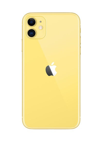 Apple iphone 11 yellow – back view – Refurbished UAE – Renewed.ae