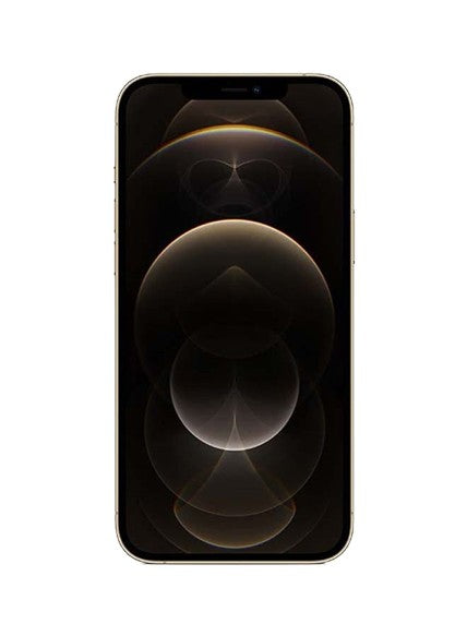 Apple iphone 12 pro max gold – front view – Refurbished UAE – Renewed.ae