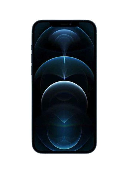Apple iphone 12 pro max blue – front view – Refurbished UAE – Renewed.ae