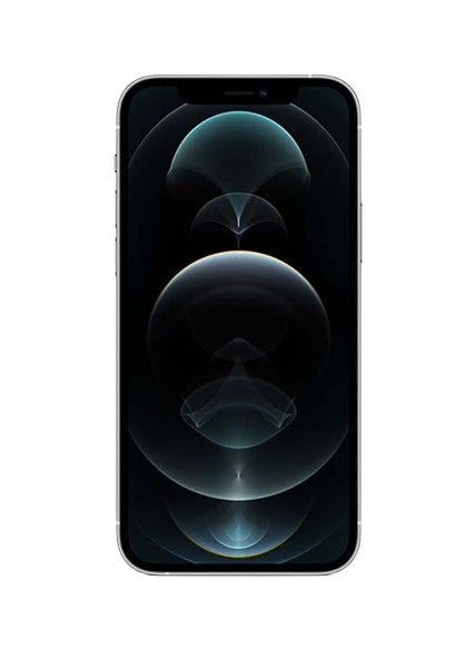 Apple iphone 12 pro max silver – front view – Refurbished UAE – Renewed.ae