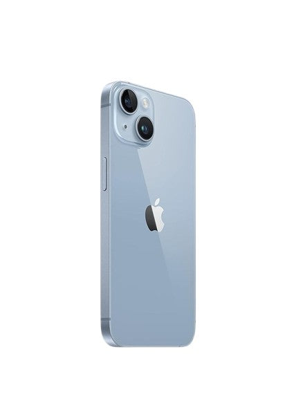 Apple iphone 14 blue – back view – Refurbished UAE – Renewed.ae