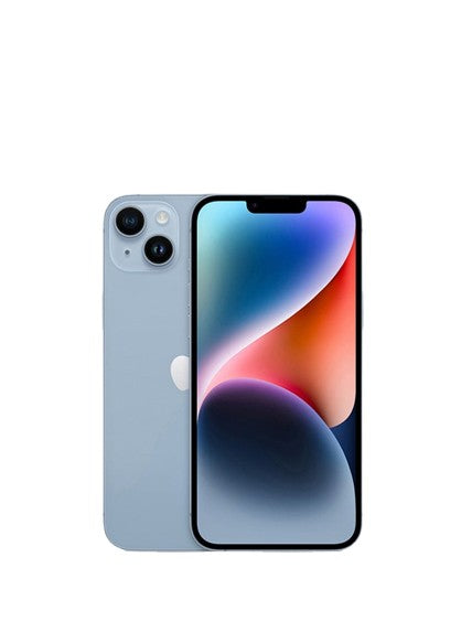 Apple iphone 14 blue – back view – Refurbished UAE – Renewed.ae