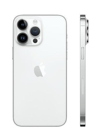 Apple iphone 14 pro max silver – back view – Refurbished UAE – Renewed.ae