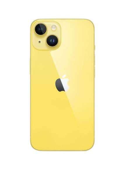 Apple iphone 14 yellow – back view – Refurbished UAE – Renewed.ae