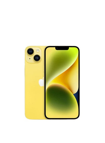 Apple iphone 14 yellow – back view – Refurbished UAE – Renewed.ae