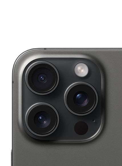 Apple iphone 15 pro black titanium – camera detail – Refurbished UAE – Renewed.ae