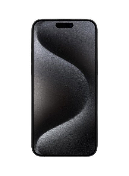 Apple iphone 15 pro black titanium – front view – Refurbished UAE – Renewed.ae