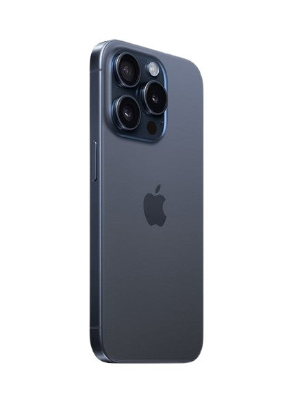 Apple iphone 15 pro blue – back view – Refurbished UAE – Renewed.ae