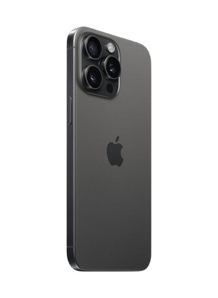 Apple iphone 15 pro max black titanium – back view – Refurbished UAE – Renewed.ae