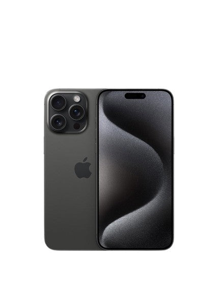 Apple iphone 15 pro max black titanium – back view – Refurbished UAE – Renewed.ae