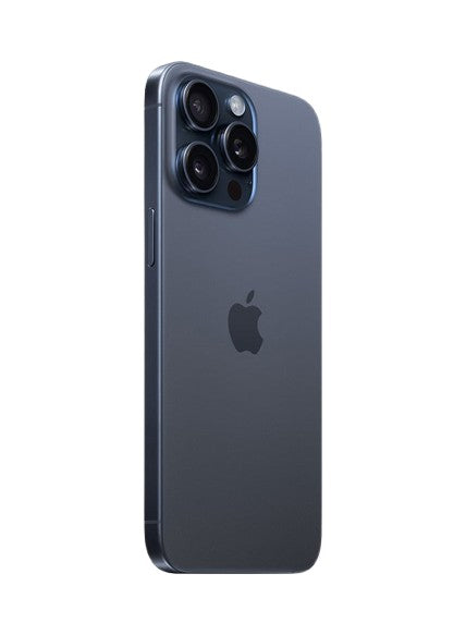 Apple iphone 15 pro max blue – back view – Refurbished UAE – Renewed.ae