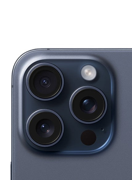 Apple iphone 15 pro max blue – camera detail – Refurbished UAE – Renewed.ae