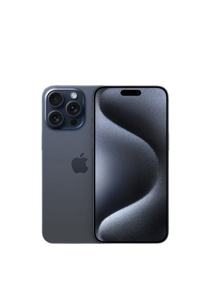Apple iphone 15 pro max blue – back view – Refurbished UAE – Renewed.ae