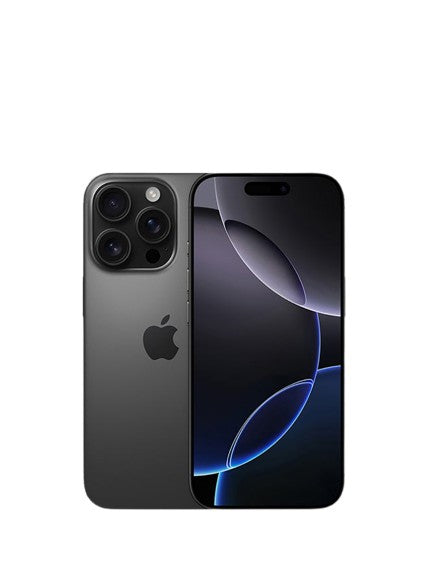 Apple iphone 16 pro black titanium – back view – Refurbished UAE – Renewed.ae
