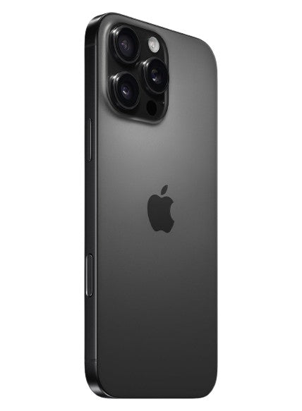 Apple iphone 16 pro max black titanium – back view – Refurbished UAE – Renewed.ae