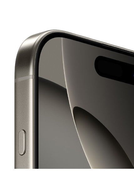 Apple iphone 16 pro max natural titanium – side view – Refurbished UAE – Renewed.ae