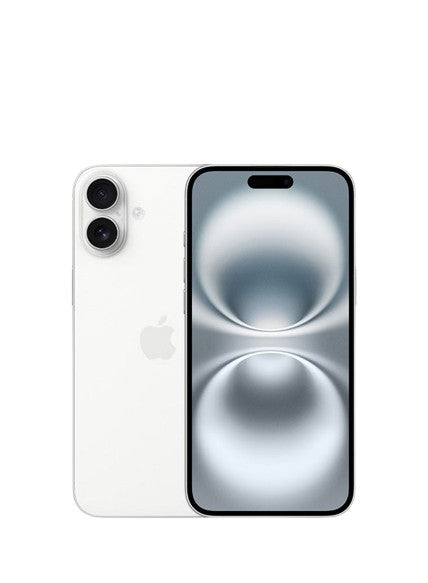 Apple iphone 16 white – back view – Refurbished UAE – Renewed.ae