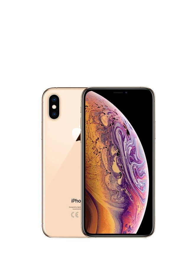 Apple iphone xs max gold – back view – Refurbished UAE – Renewed.ae