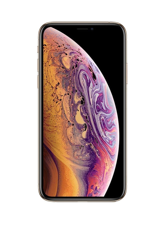 Apple iphone xs max gold – front view – Refurbished UAE – Renewed.ae
