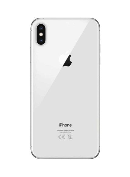 Apple iphone xs max silver – back view – Refurbished UAE – Renewed.ae