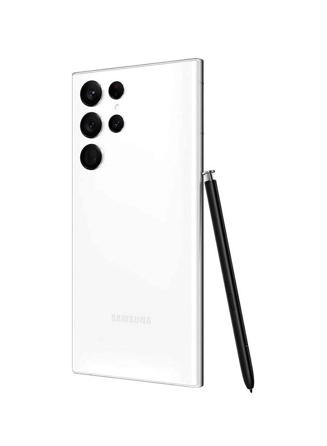 Samsung galaxy s22 ultra phantom white – back view – Refurbished UAE – Renewed.ae