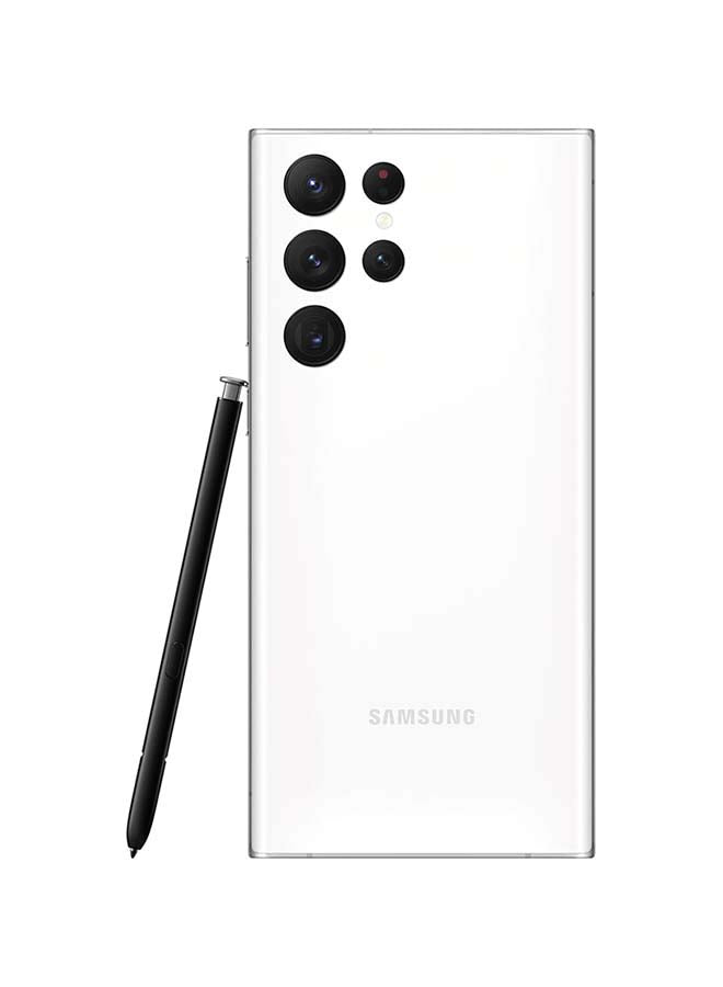Samsung galaxy s22 ultra phantom white – back view – Refurbished UAE – Renewed.ae